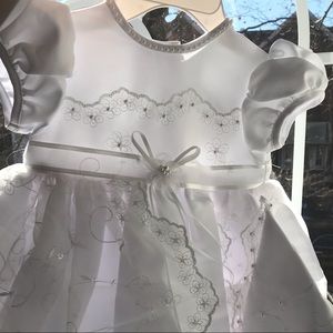 Beautiful Christening Infant Apparel Dress and Hat